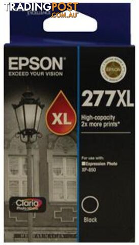 Epson 277XL Claria Photo HD Black High Capacity for XP-850C13T278192 - Epson - 9314020612404 - C13T278192
