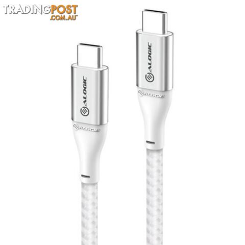 Alogic ULCC203-SLV Super Ultra USB 2.0 USB-C to USB-C Cable - 3m 5A 480Mbps...