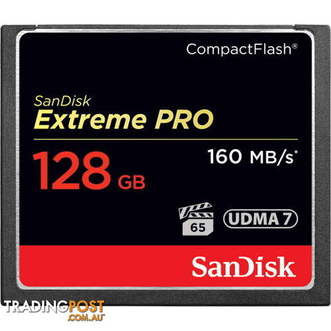 SANDISK SDCFXPS-128G-X46 ExtremePro CF 128GB 160MB/150MB/s UD - Sandisk - 619659102500 - SDCFXPS-128G-X46