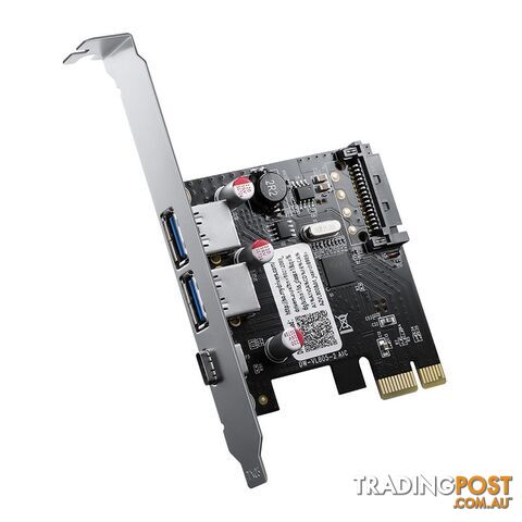 ORICO ORICO-PNU-2A1C-BK PNU-2A1C-BK 3 Port USB 3.0 and Type-C PCI-E Expansion...