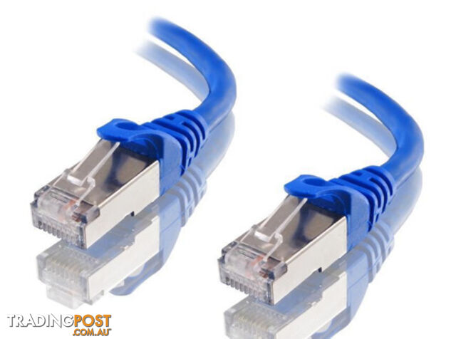 Astrotek AT-RJ45BLUF6A-0.25M CAT6A Shielded Cable 25cm/0.25m Blue 10GbE RJ45 Ethernet Network LAN S/FTP LSZH Cord 26AWG - Astrotek - 9320422519586 - AT-RJ45BLUF6A-0.25M