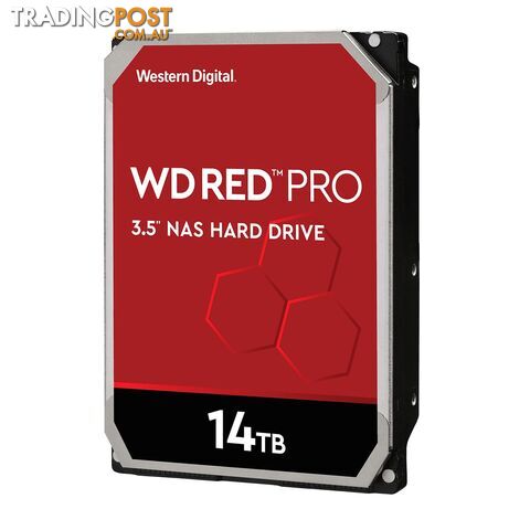 WD WD141KFGX 14TB Red PRO 3.5" IntelliPower SATA3 NAS Hard Drive - WD - 0718037872858 - WD141KFGX