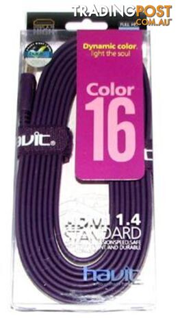 Flat HDMI 5M High Speed Cable Purple Color 5MHDMIP - Generic - 6950676226874 - 5MHDMIP