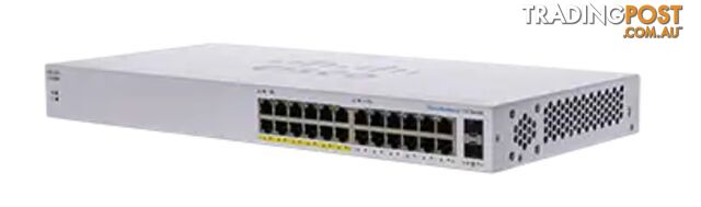 Cisco CBS110-24PP-AU CBS110 Unmanaged 24-port GE, Partial PoE, 2x1G SFP Shared - Cisco - 889728326407 - CBS110-24PP-AU