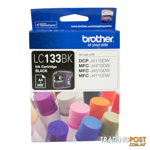 Brother LC133BK Ink Cartridge to Black Up to 600 Pages - Brother - 4977766715379 - LC133BK