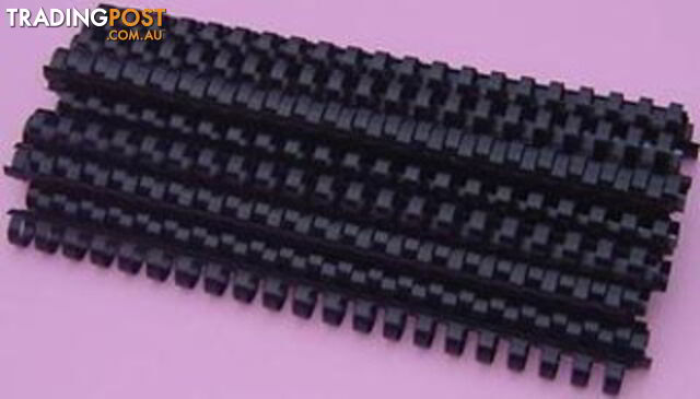 Plastic Binding Coil 21 Loop 28mm Pack of 50 - Black 4028183 - Generic - 4028183