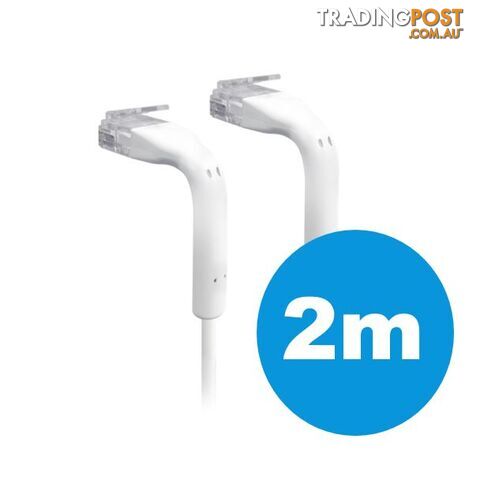 Ubiquiti UniFi Patch Lead 2m with both end bendable RJ45 White UC-PATCH-2M-RJ45...