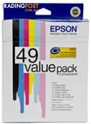 Epson T049190VP T049 Value Pack 6 InksC13T049190VP - Epson - 9314020606533 - C13T049190VP