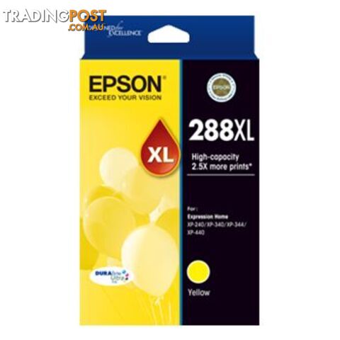 Epson C13T306492 288XL HY Yellow Ink Cartridge - Epson - 9314020619199 - C13T306492