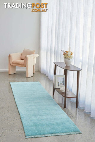 Diva Sky Blue Runner Rug 400X80CM - CLO-KIN-SKY-400X80