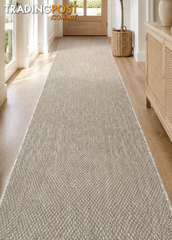 Malia Sand Hallway Runner Non-Slip 80cm Wide 10M - CHINO 20022 SAND - 80CM