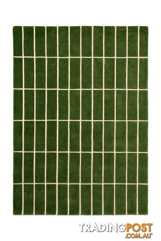 Marimekko Tiiliskivi Green 132907 Rug 200X140CM - BC-MKO-132907-200X140