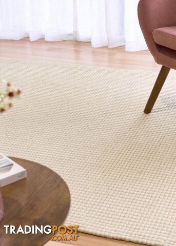 Sasha NZ Wool Blend Rug Cream 200x290cm - CDASHA-CREAM