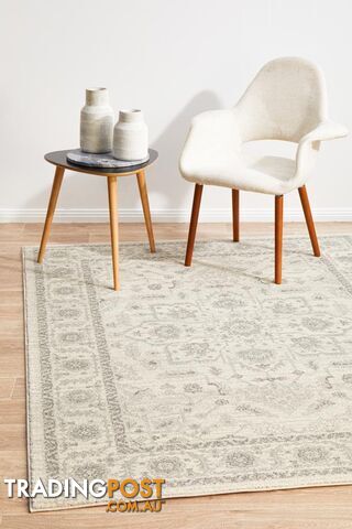 Evoke Winter White Transitional Rug 290X200CM - EVO-261-WHI-290X200