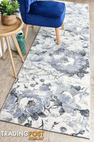 Lounge Blue Runner Rug 80X150CM - M-L-63377-7676-80X150