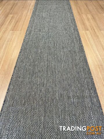 Malia Taupe Linen Hallway Runner Non-Slip 67cm Wide 1M  - CHINO 20022 TAUPE LINEN - 67CM - photo 5 of 8