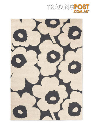 Marimekko Unikko Charcoal White Outdoor 434305 Rug 200X140CM -...