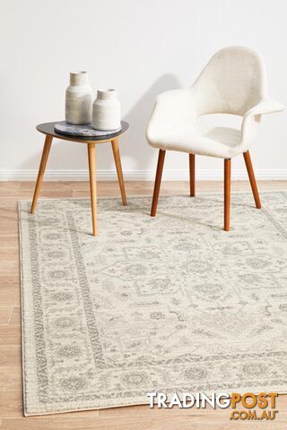 Evoke Winter White Transitional Rug 500X80CM - EVO-261-WHI-500X80