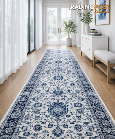 Traditional Hall Runner Verona Cream 9641 80CM Wide 1m - Verona 9641 Cream