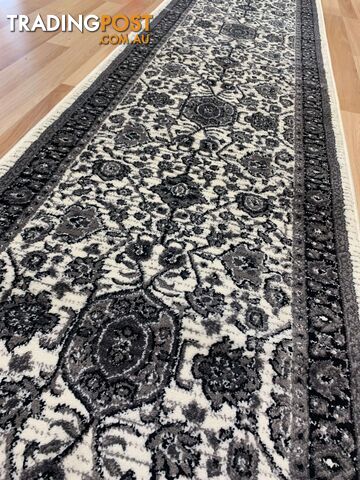 Valencia Fume Hallway Runner 80CM Wide 1M  - Carnival 957440-Ivory