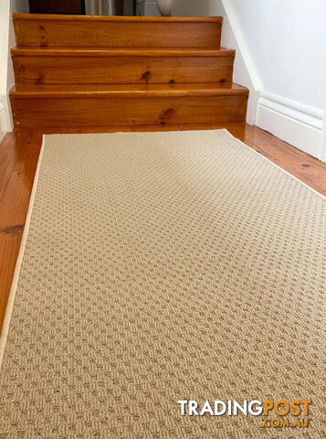 Phoenix Beige Hall Runner 80cm Wide Non Slip Backing 2M  - Tango-Byron-Bay