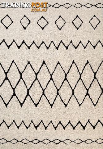Luana 12 Ivory Charcoal Rug 300 x 390CM - ELUANA1215-IVORYCHAR