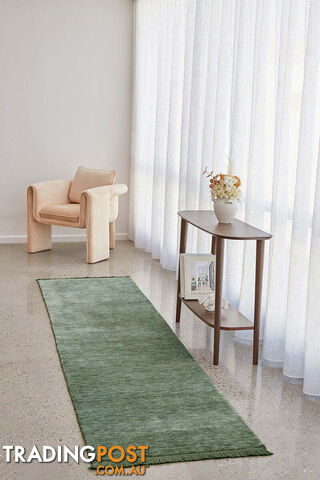Diva Sage Green Runner Rug 300X80CM - CLO-KIN-SAGE-300X80