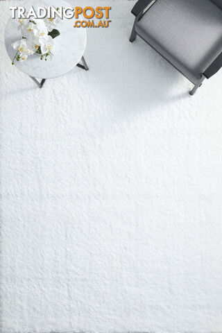 Angel Shag White Rug 230x160CM - ANG-WHITE-230X160