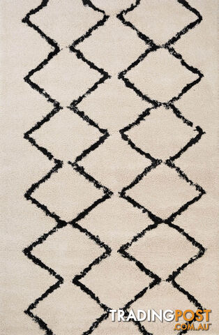 Luana 7 Ivory Charcoal Rug 300 x 390CM - ELUANA701-IVORYCHAR