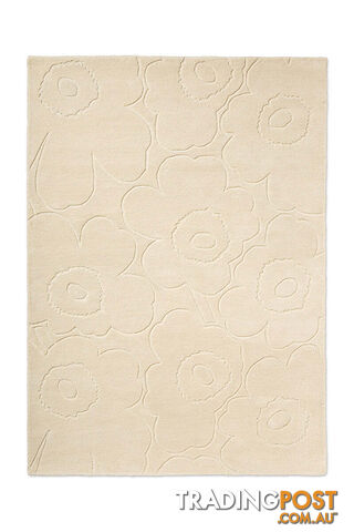 Marimekko Piirto Unikko Natural White 133701 Rug 200X140CM -...