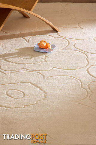 Marimekko Piirto Unikko Natural White 133701 Rug 200X140CM  - BC-MKO-133701-200X140 - photo 3 of 9