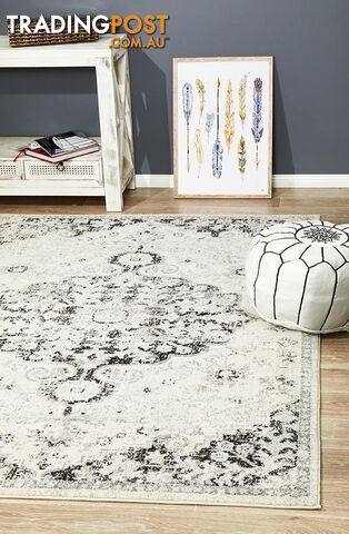 Museum Transitional Charcoal Rug 230X160CM - MUS-860-CHAR-230X160