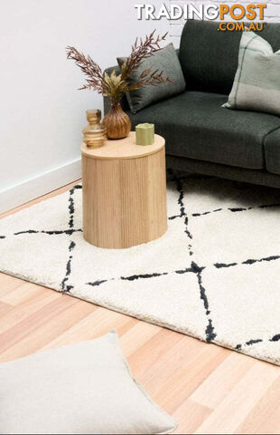 Luana 4 Ivory Charcoal Rug 240 x 320CM - DLUANA4155-IVORYCHAR