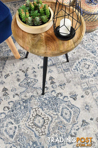Serena Blue Light Grey Rug 240x330CM - MARA-0320C-D.BLUE-240X330