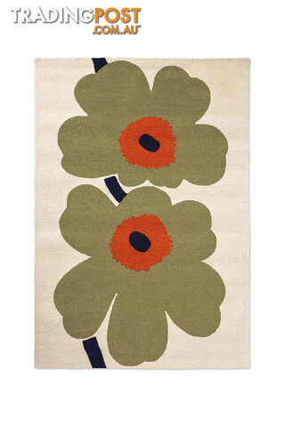 Marimekko Unikko Anniversary Dusty Green Outdoor 433017 Rug 230X160CM -...