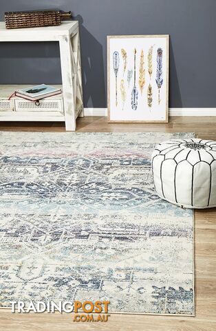 Museum Layton Blue Rug 400X80CM - MUS-865-BLUE-400X80