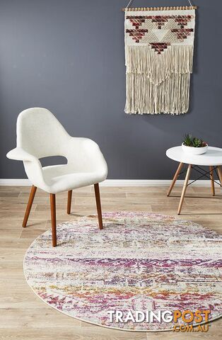 Museum Lili Fuschia Round Rug 200X200CM - MUS-865-FUS-200X200