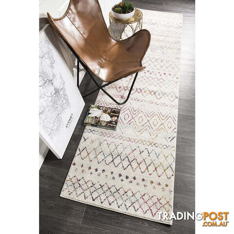 Oasis Nadia Multi Rustic Tribal Runner Rug 300X80cm - OAS-453-MUL-300X80