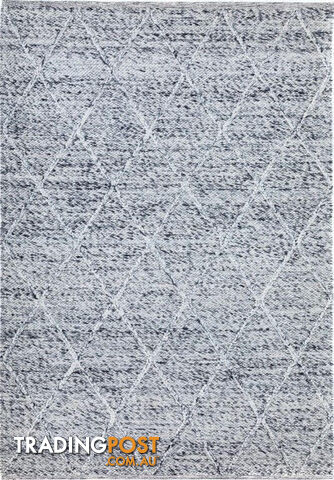 Diamond Grey Felted Wool Rug 300 x 400CM  - ECOLOMBO-GREY