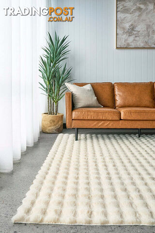 Bubble Natural - Machine Washable Rug 100X100CM - BUB-NATURAL-100X100