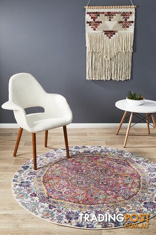 Museum Shelly Rust Round Rug 240X240CM - MUS-867-RUST-240X240