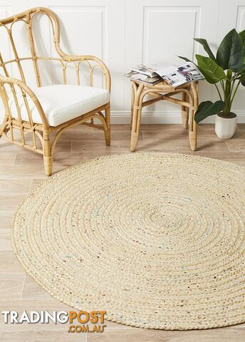 Diva Bleached Natural Rug 120x120cm  - ATR-SHI-BLE-120X120