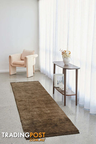 Diva Bear Brown Runner Rug 400X80CM - CLO-KIN-BEAR-400X80