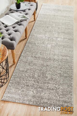 Evoke Homage Grey Transitional Runner Rug 300X80CM  - EVO-256-GREY-300X80