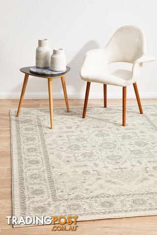 Evoke Winter White Transitional Rug 330X240CM - EVO-261-WHI-330X240