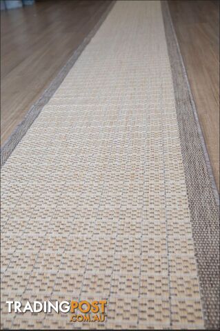 Suva Flat Woven Natural Cream 405 712 Hallway Runner Non Slip 16.5M 