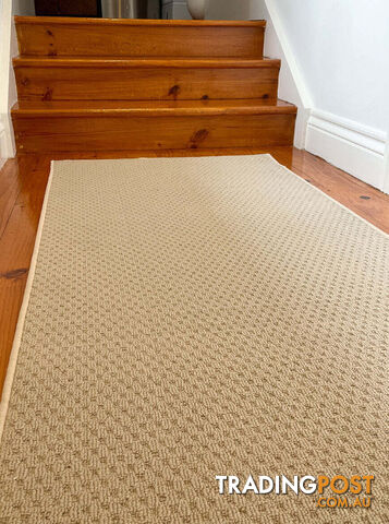 Phoenix Beige Hall Runner 67cm Wide Non Slip Backing 2M - TANGO - BYRON BAY