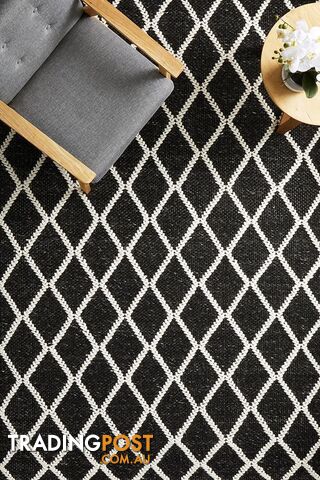 Huxley Black Rug 400X300CM  - HUX-BLACK-400X300