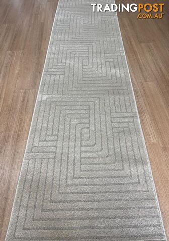 Summit Maze Beige Hallway Runner 80cm Wide 1M - Ozlo- Beige- 7606506 - photo 4 of 6