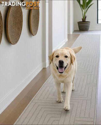 Summit Maze Beige Hallway Runner 80cm Wide 1M - Ozlo- Beige- 7606506 - photo 2 of 6
